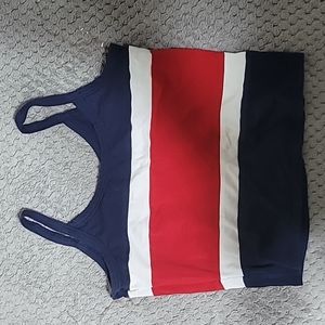 Blue, Red, and White Tank Top